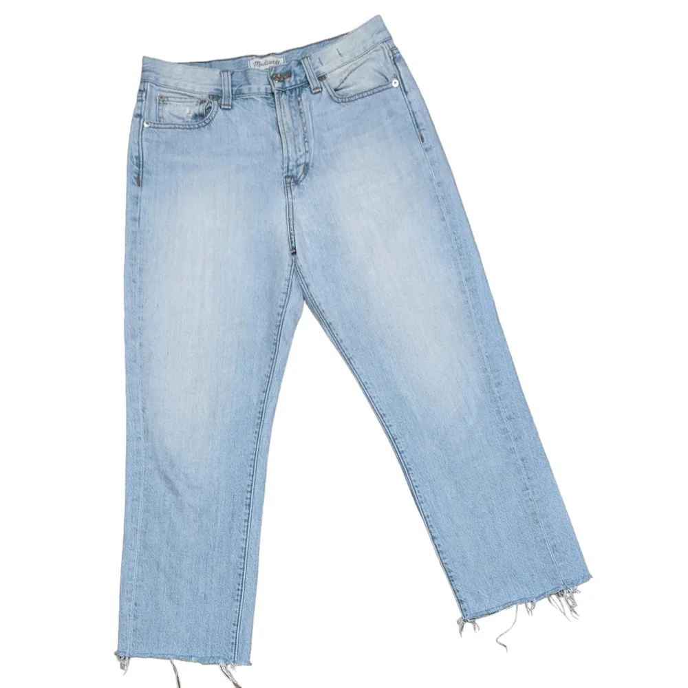 Madewell The perfect summer C2819 Light wash high rise mom cotton jean size 27